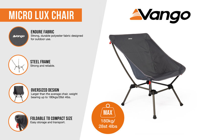 vango micro lux camping chair india ink