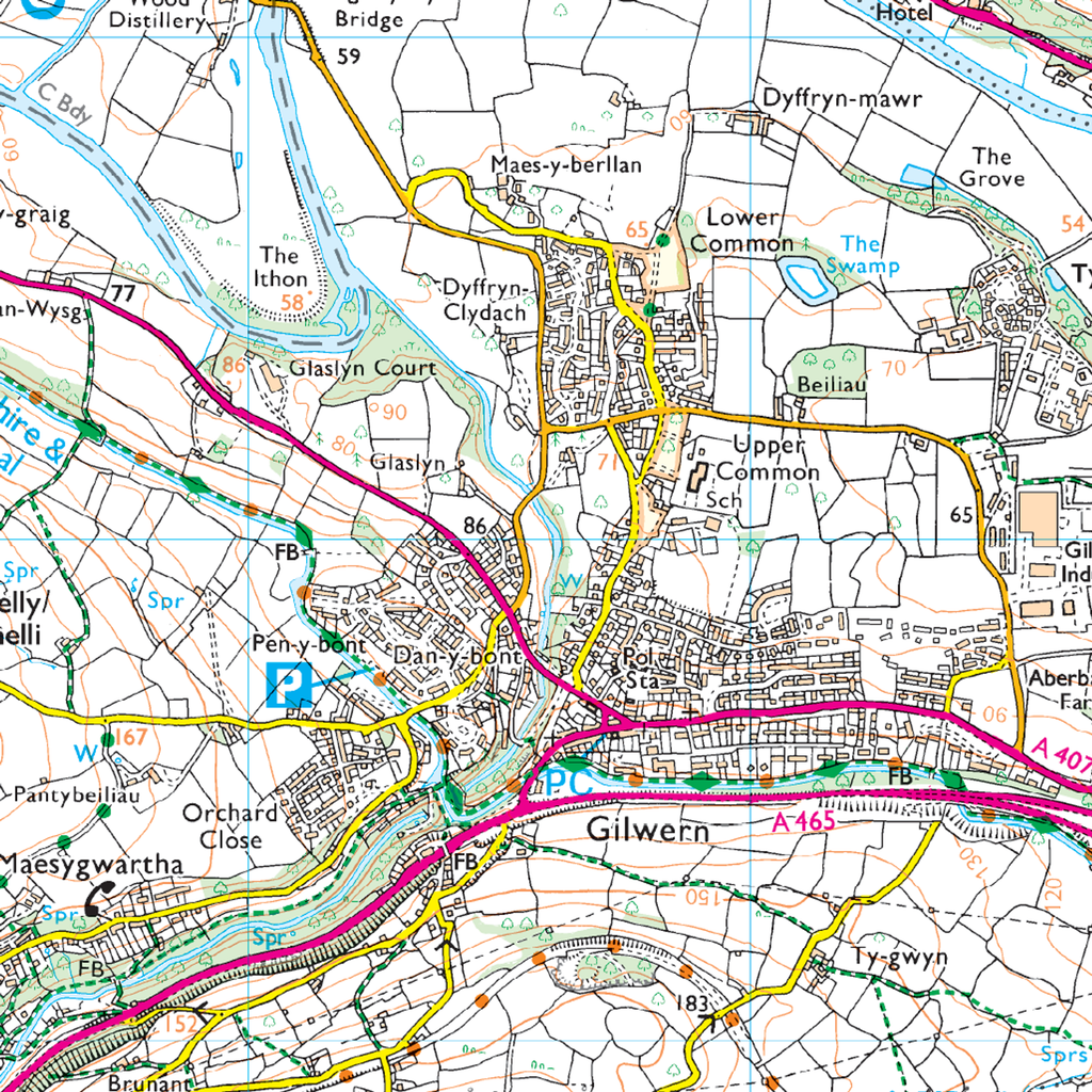 Ordnance Survey Explorer OL13 Brecon Beacons National Park Eastern Area