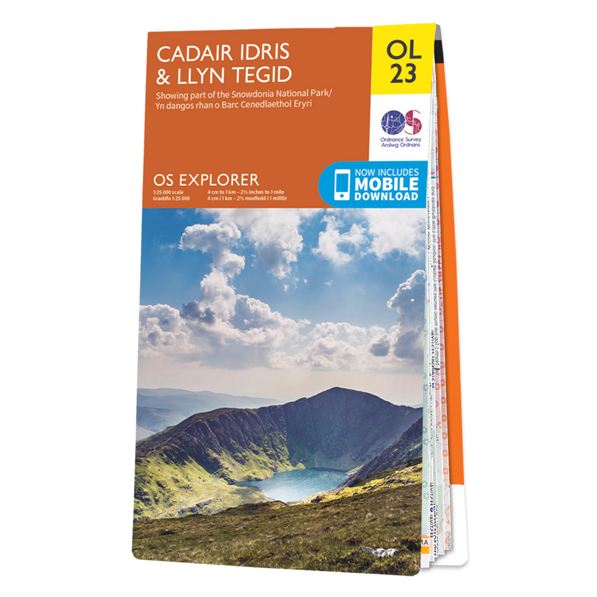 Ordnance Survey Explorer OL23 Map Cadair Idris &  Llyn Tegid (Bala Lake)