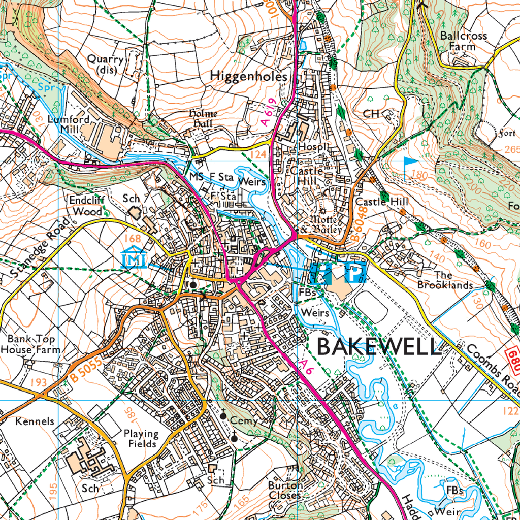 Ordnance Survey Explorer OL24 Map The Peak District