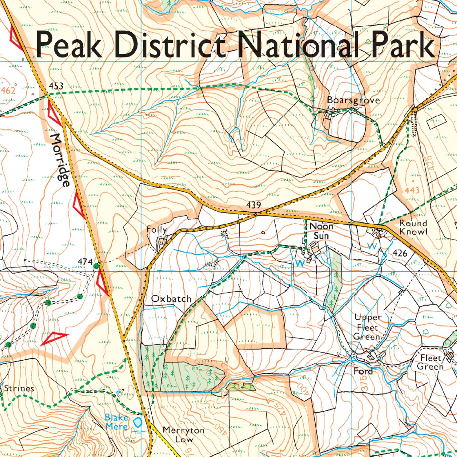 Ordnance Survey Explorer OL24 Map The Peak District