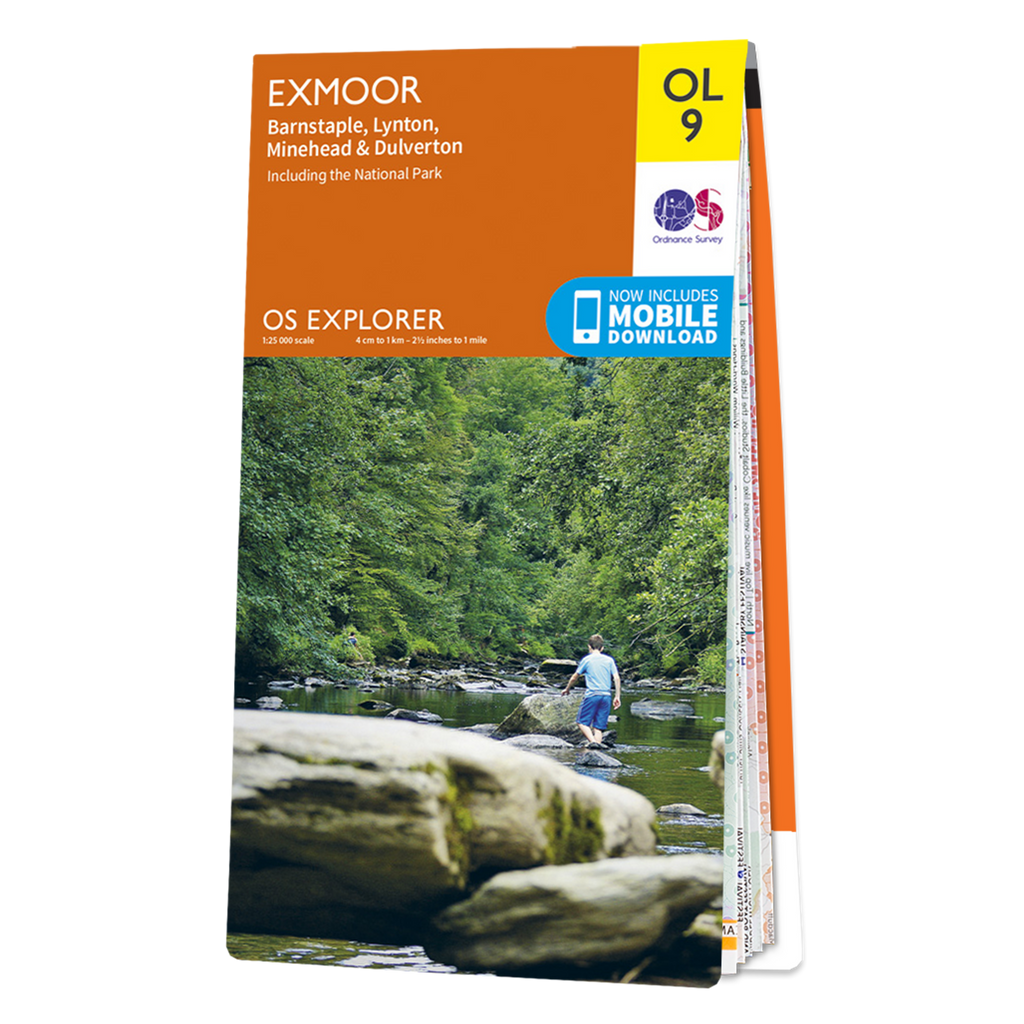 Ordnance Survey Explorer OL9 Map Exmoor