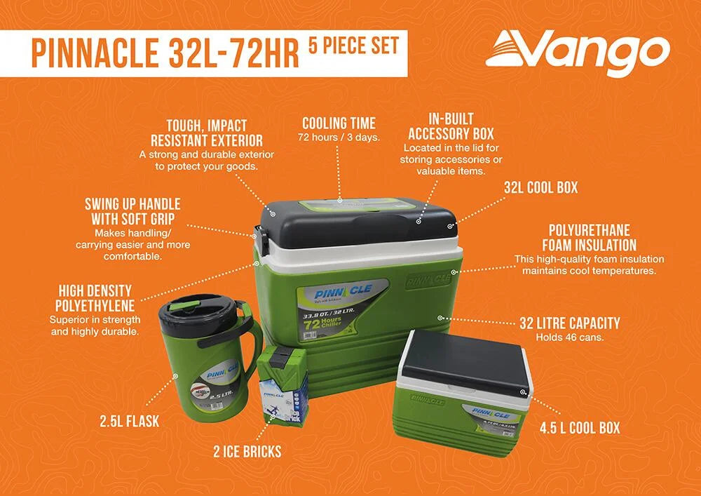 vango pinnacle cool box 5 piece set
