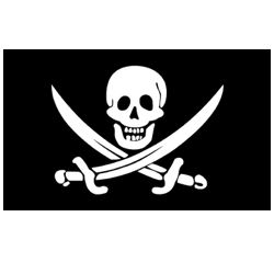 Spirit of Air Pirate Jack Rackham Flag - 5ft x 3ft
