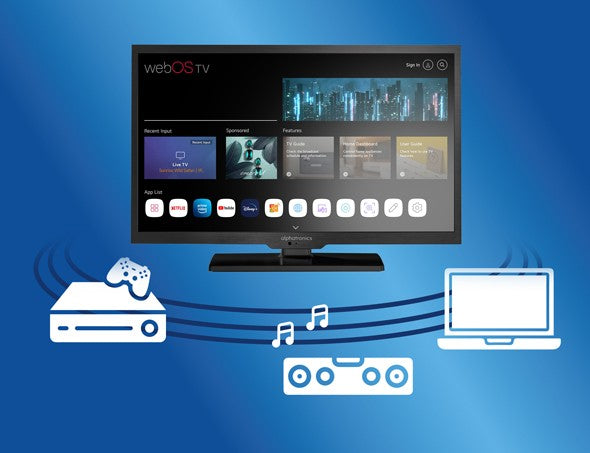 Alphatronics By Maxview SL-Line+ 19" Smart TV With Web OS And DVD