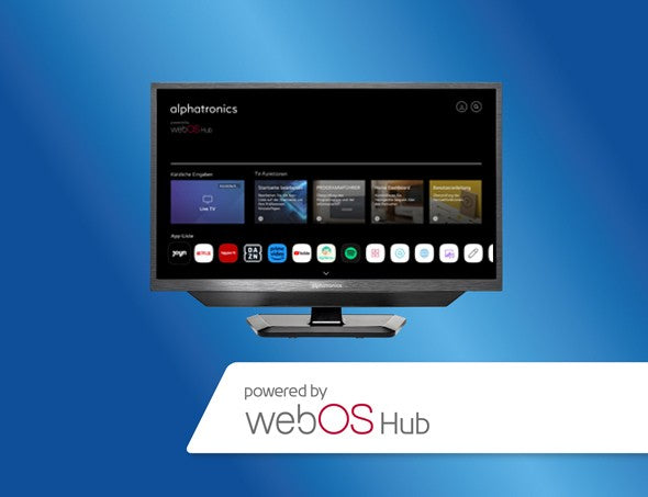 Alphatronics By Maxview SLA-Line+ 24" Smart TV With Web OS And DVD With Built In Soundbar