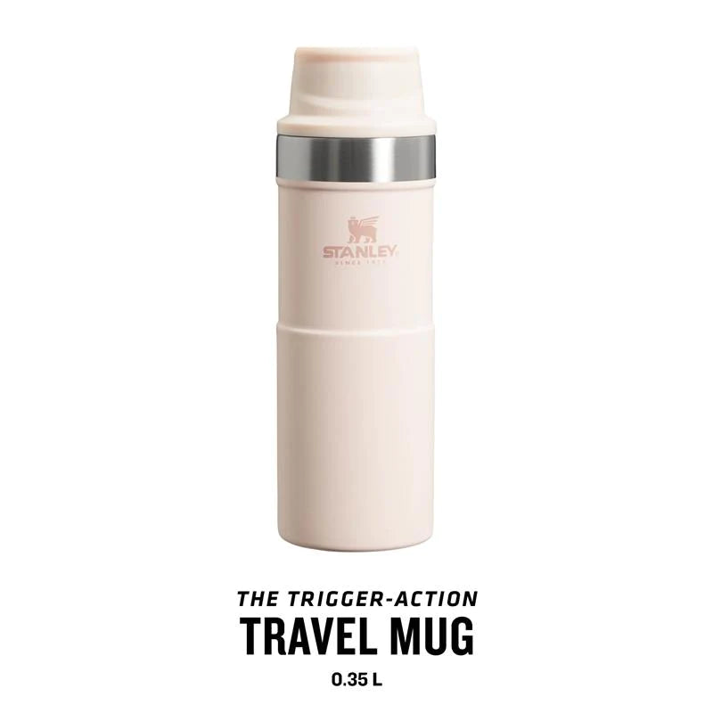 Stanley Classic Trigger Action Travel Mug 0.35L Rose Quartz