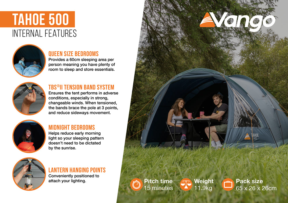 Vango Tahoe 500 Poled Tent