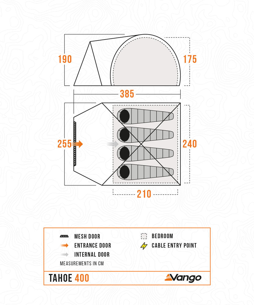 Vango Tahoe 400 Poled Tent