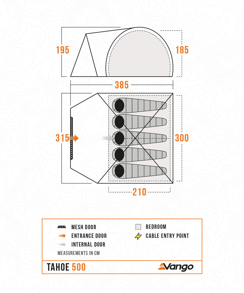 Vango Tahoe 500 Poled Tent