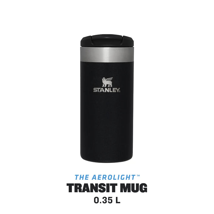 stanley the aerolight transit mug 035l black metallic