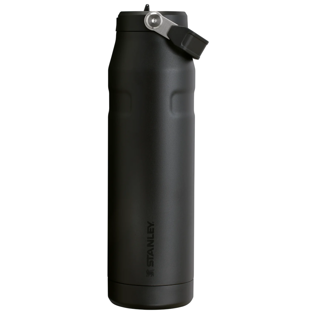 stanley iceflow water bottle 1.1 litre flip straw 2.0 lid black
