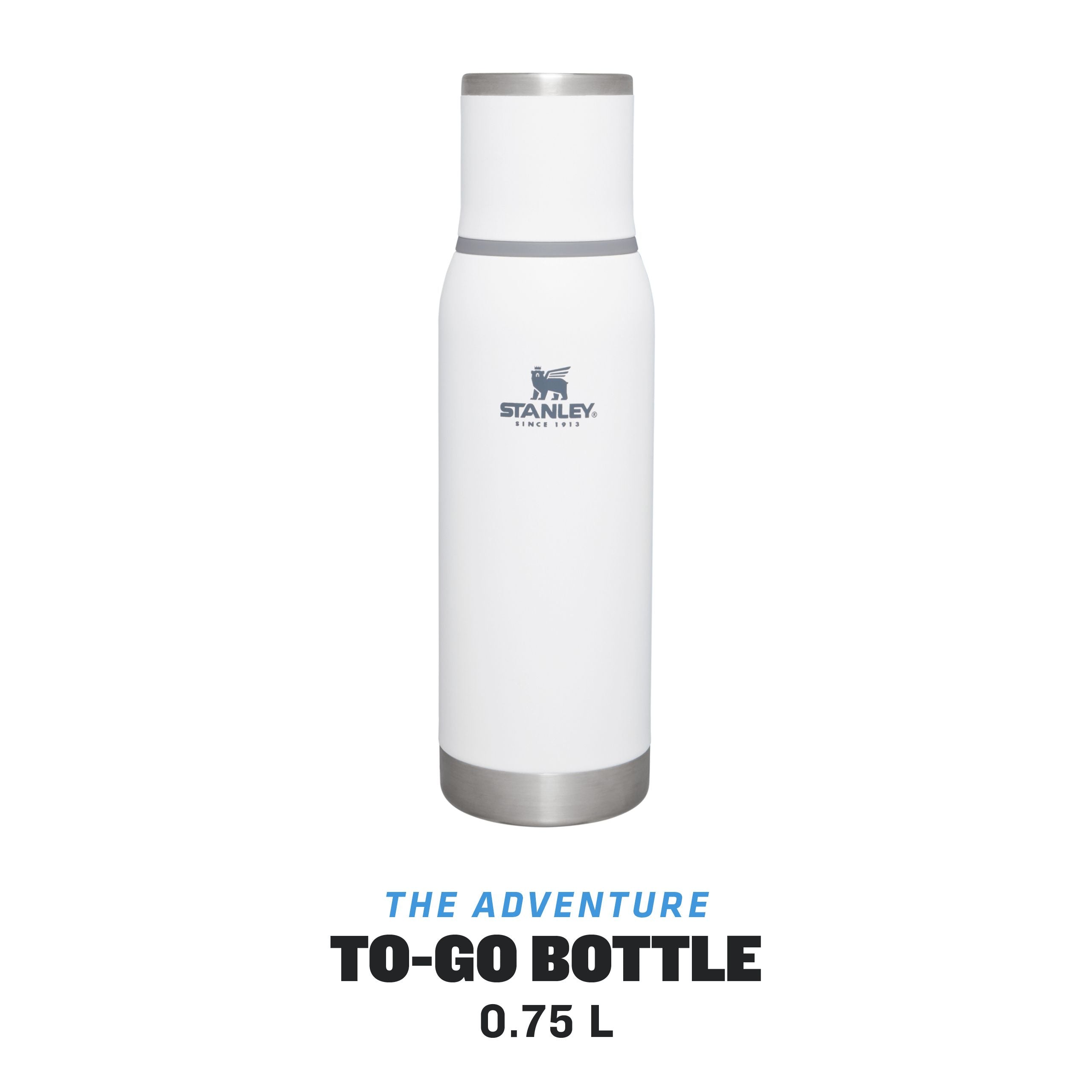 stanley adventure to go flask 0.75l polar white