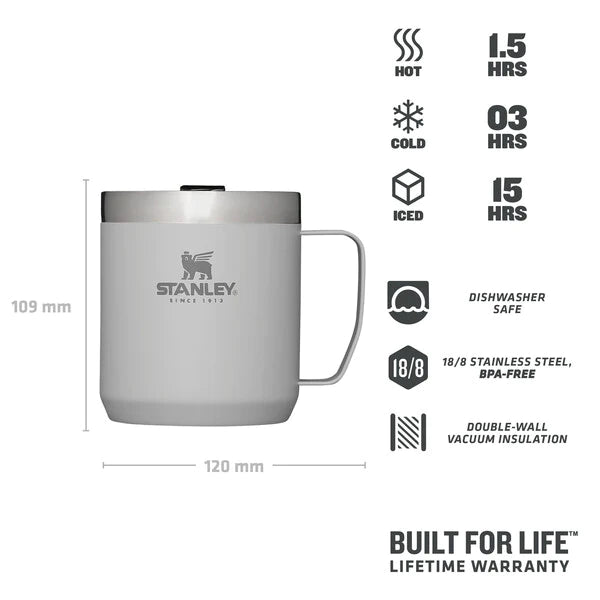 stanley legendary stay hot camp mug 0.35L ash