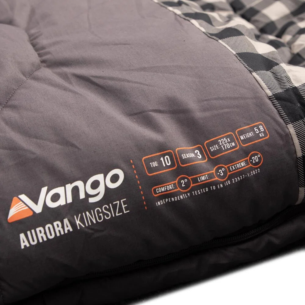 Vango Aurora King Size Double Sleeping Bag