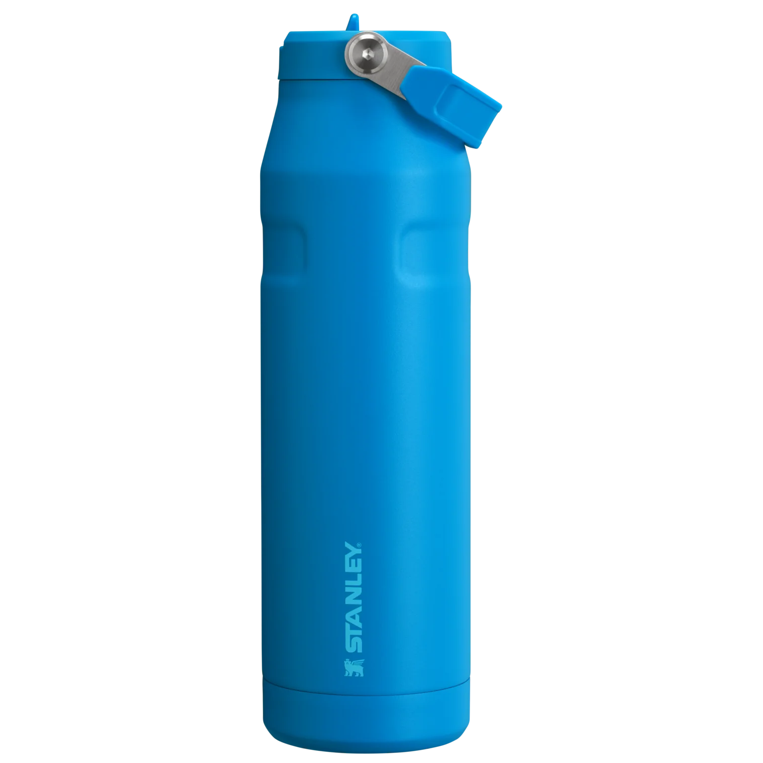 stanley aerolight iceflow flip straw 2.0 water bottle azure blue 1.1 litre