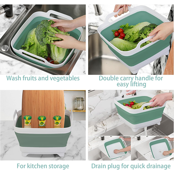 Lifestyle Collapsible Sink with Plug