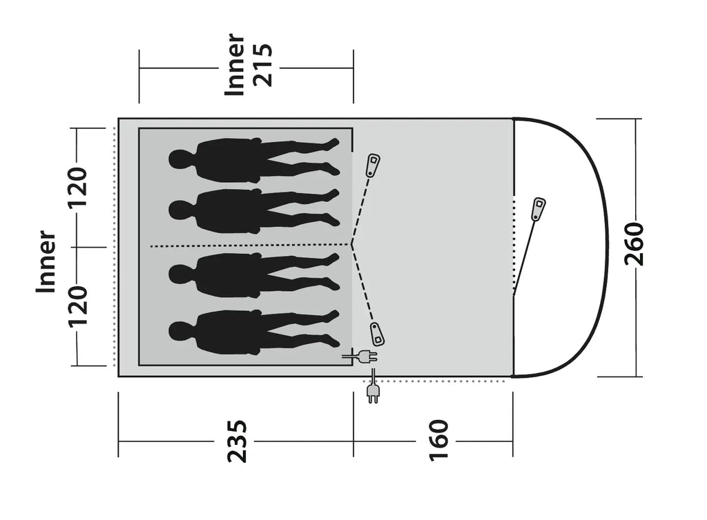 Outwell Sky 4 Poled Tent