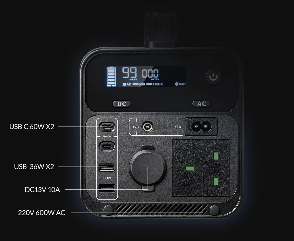 Atom Boost 600w Portable Power Station
