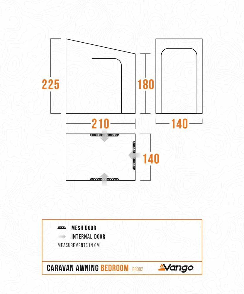 Vango Caravan Awning Bedroom Inner BR002
