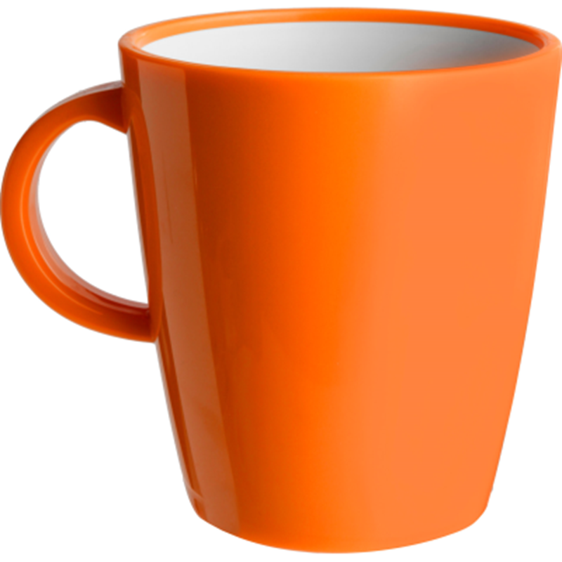 brunner abs anti slip resylin mug 30cl orange