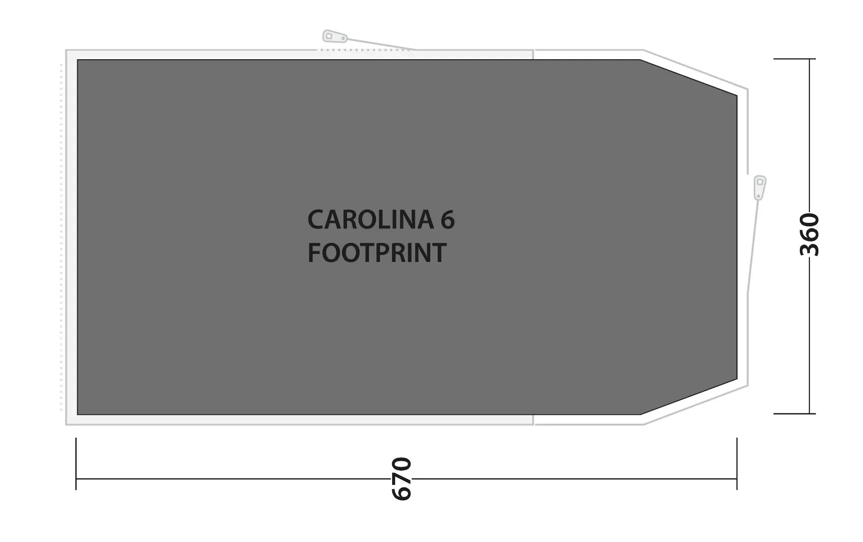 Outwell Carolina 6 Tent Footprint