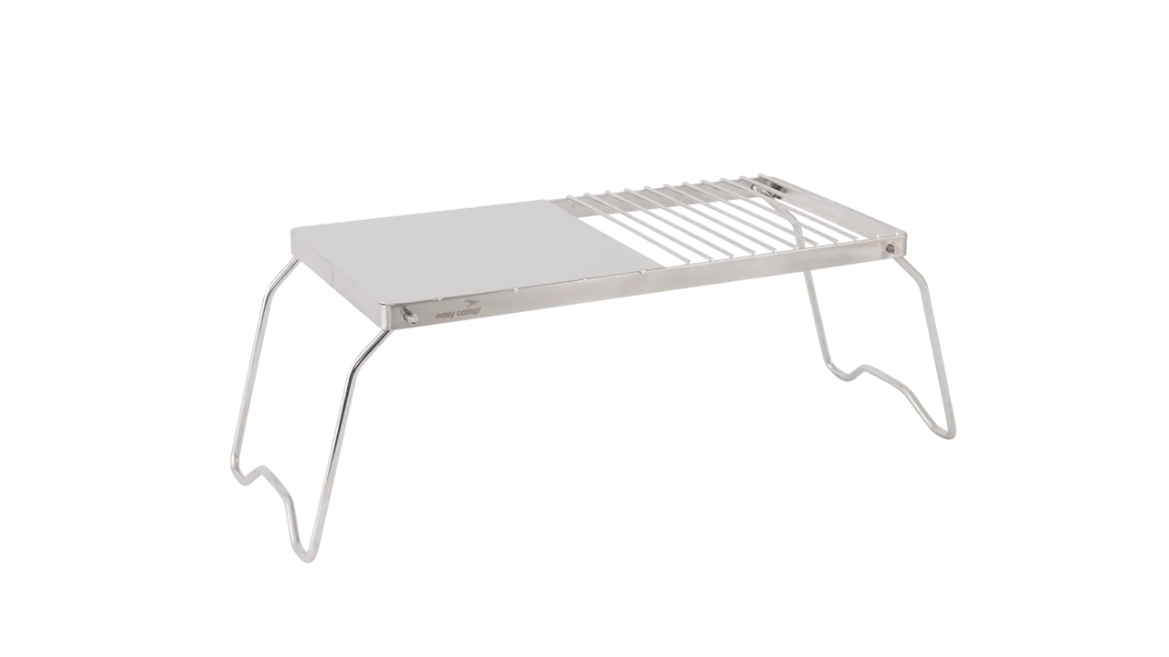 easy camp campfire grill trivet for open fire cooking