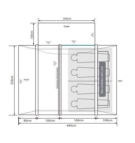 Outdoor Revolution Cayman AIR T3 Mid Driveaway Awning