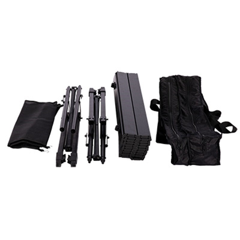 Quest Colliford Slatted Lightweight Camping Table Black