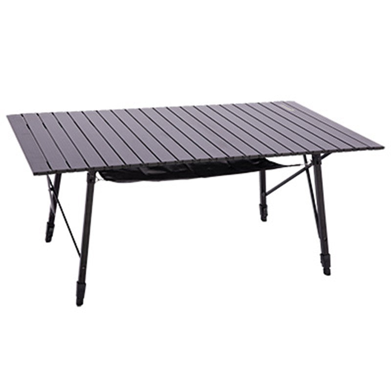 Quest Colliford Slatted Lightweight Camping Table Black