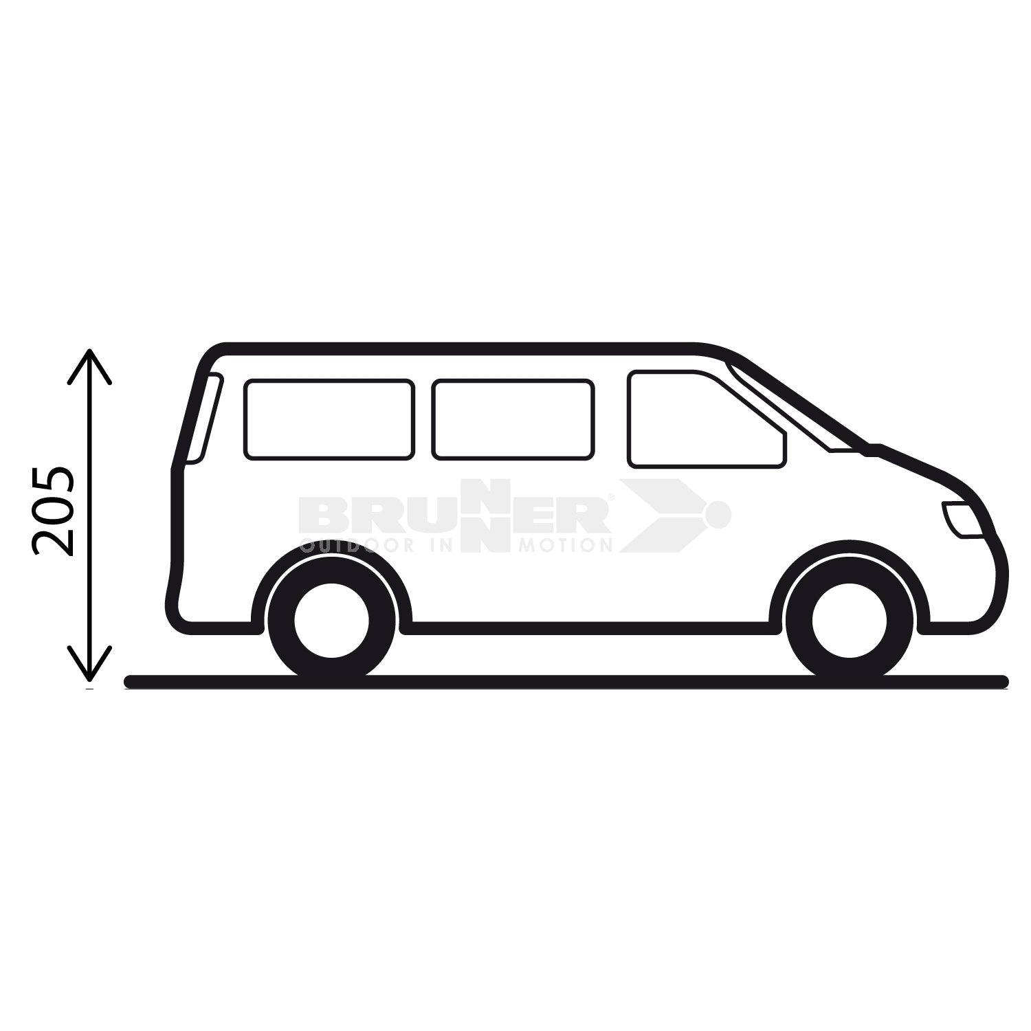 Brunner Comet VW T5/T6 Tailgate Awning