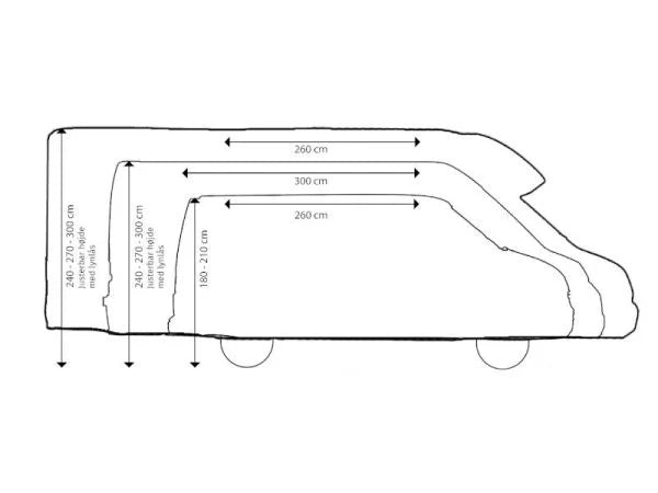 Telta Core AIR 330 Driveaway Awning