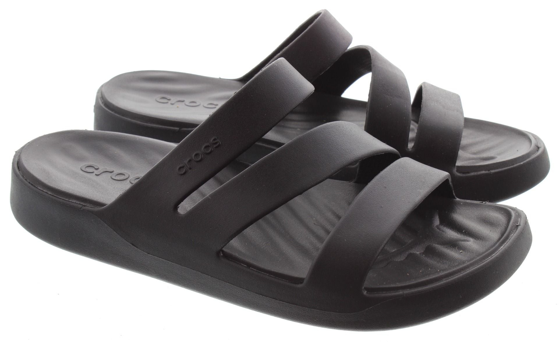 CROCS LADEIS GETAWAY STRAPPY SANDAL BLACK