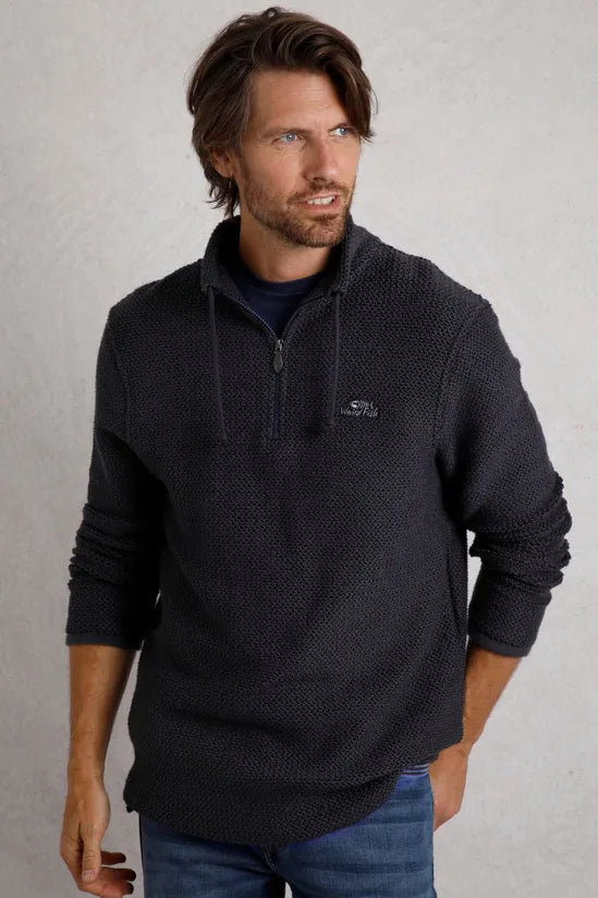 Weird Fish Cruiser 1/4 Zip Macaroni Sweat Shirt
