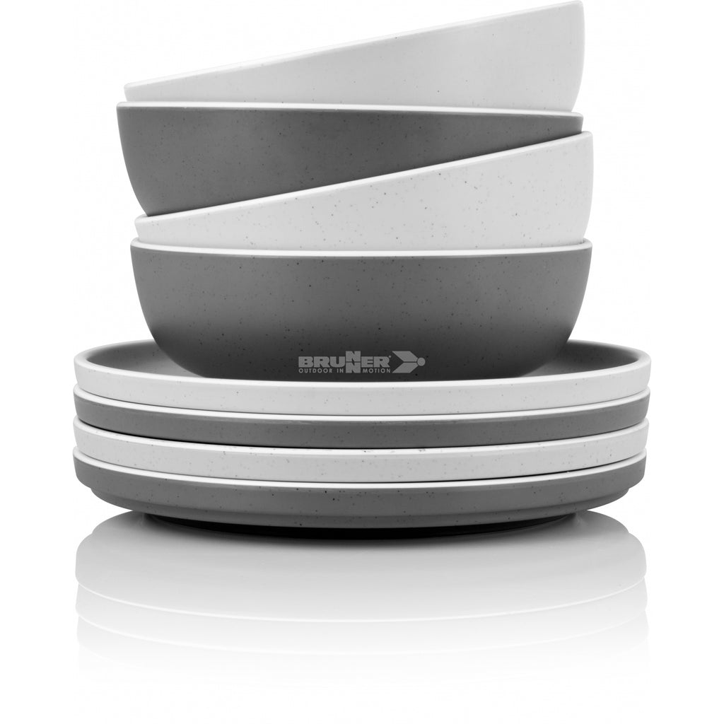 Brunner Melamine Dinner Plate Dolomit White