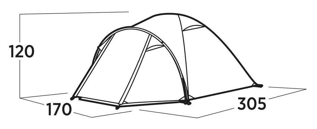 Easy Camp Setesdal 3 Person Dome Tent