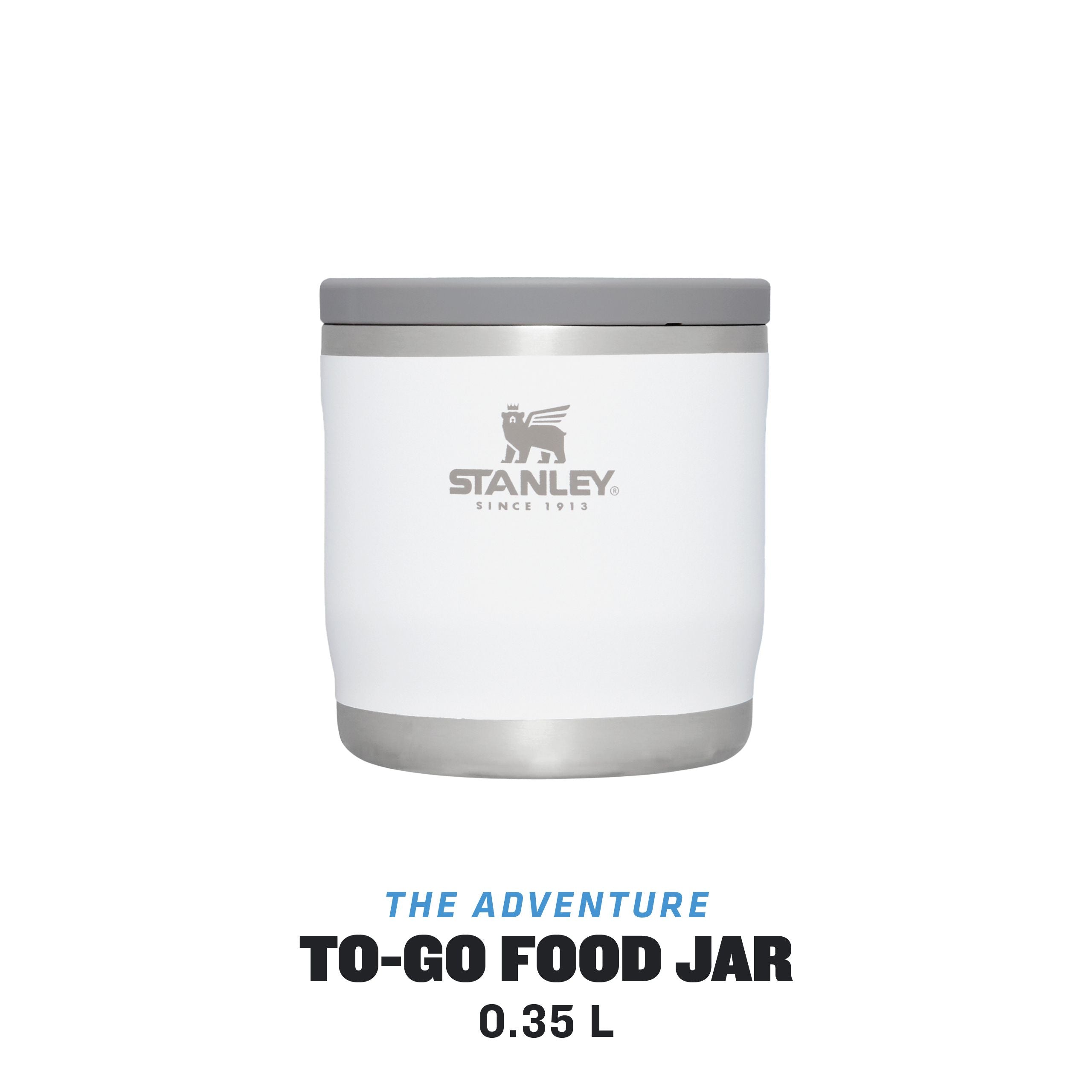 stanley the adventure to go food jar 0.35 l polar white