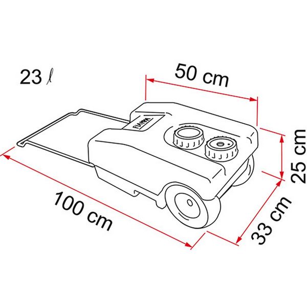 Fiamma Roll Tank 23L-Fresh