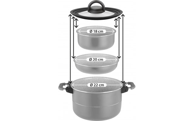 Brunner Fusion 7 + 1 Piece 20cm Cook Set