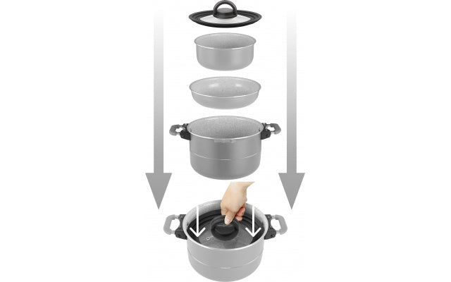 Brunner Fusion 7 + 1 Piece 20cm Cook Set