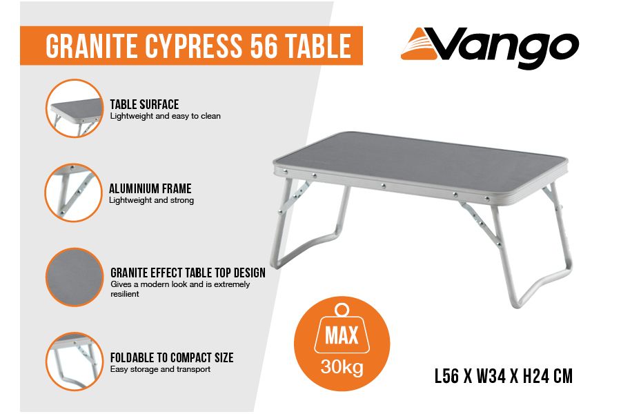 Vango Granite Cypress 56 Low Camping Table