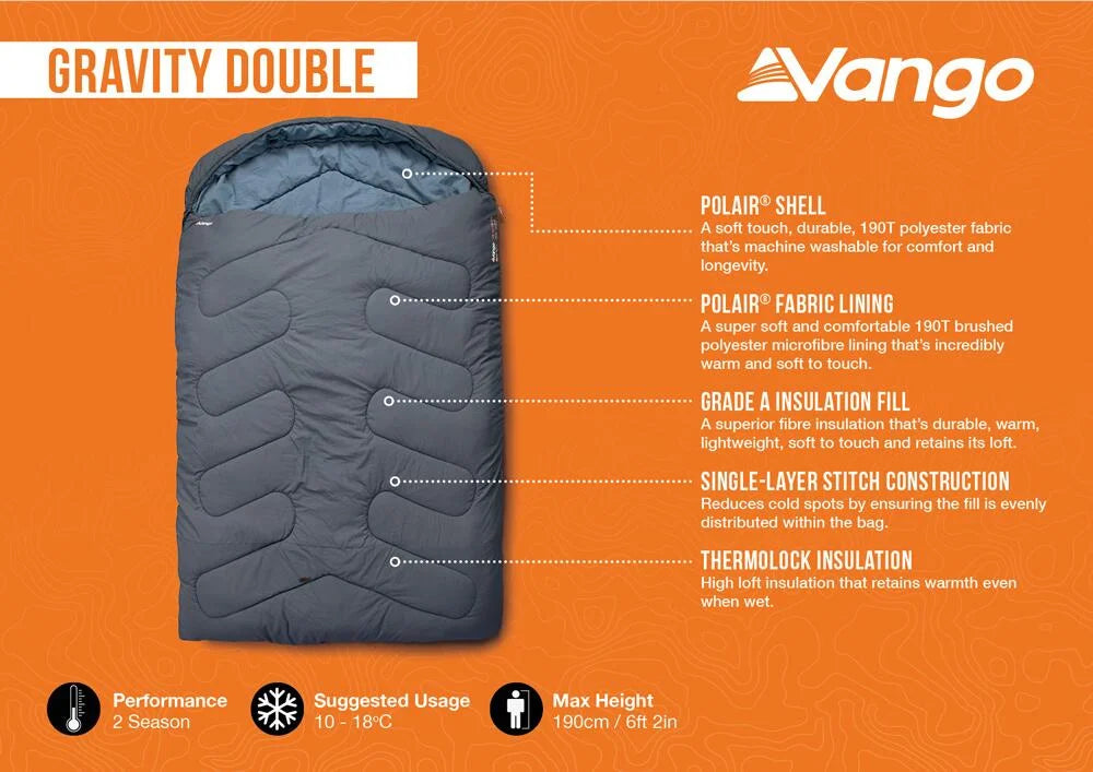 Vango Gravity Double Sleeping Bag