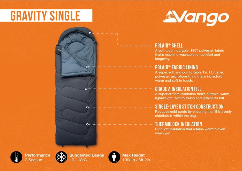 Vango Gravity Single Sleeping Bag