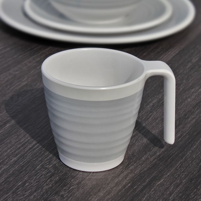 Outdoor Revolution Premium Melamine Mug Set Pastel Grey