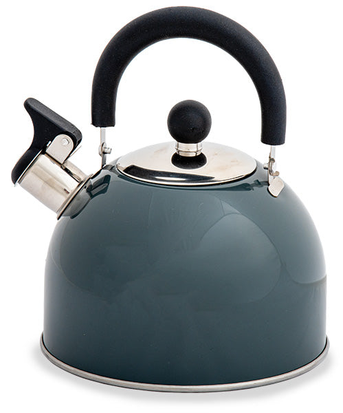 Quest Hamilton Stainless Steel Whistling Kettle 2L Slate Grey