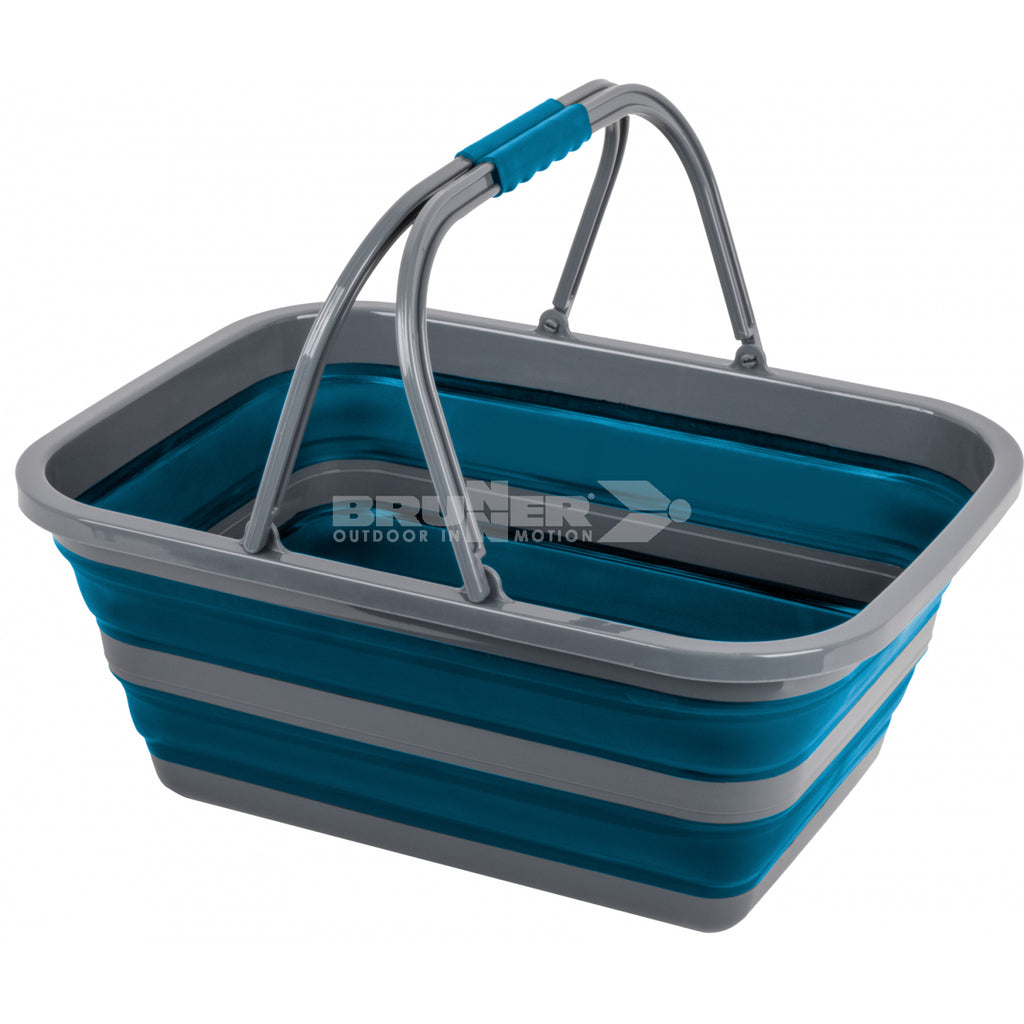 brunner holdall fold away collapsible basket blue
