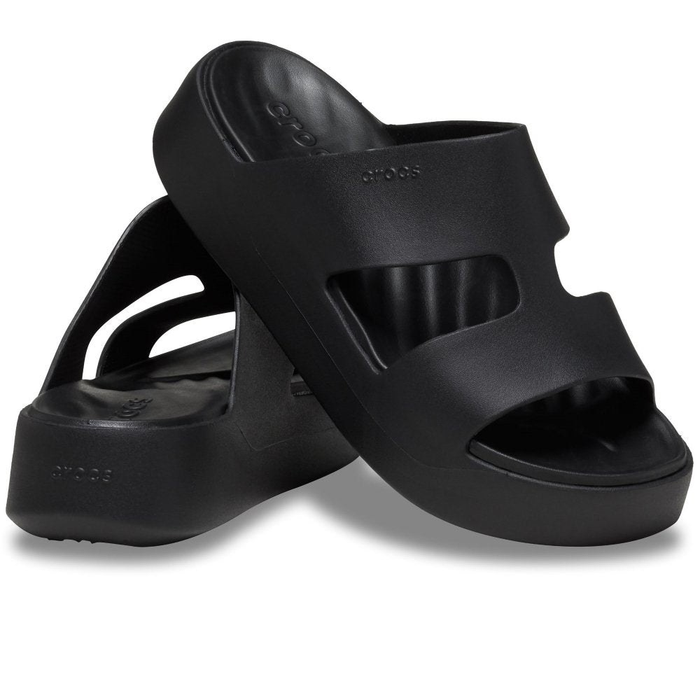 crocs ladeis getaway platform h strap sandal
