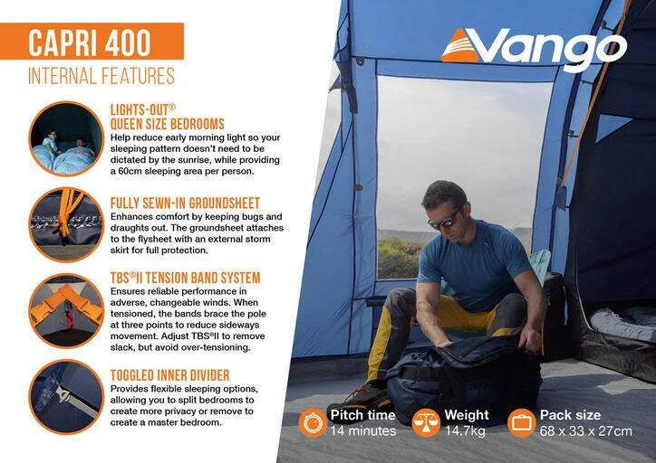Vango Capri 400 Poled Tent