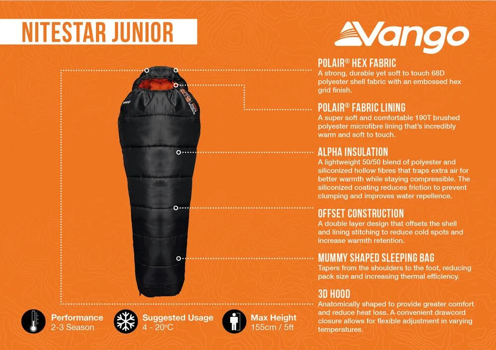 Vango Nitestar Alpha Junior Sleeping Bag