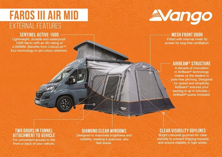 Vango Faros III AIR Mid Driveaway Awning